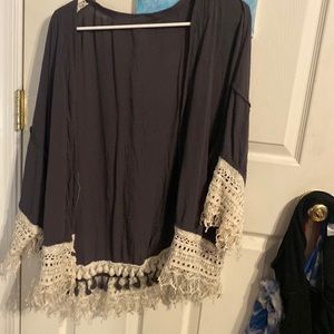 Purple cardigan medium
